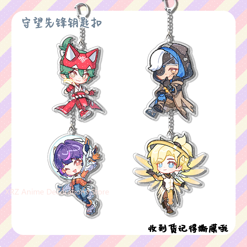 Car Accessories Gifts - 4pcs Anime Game Overwatch Cole Cassidy
