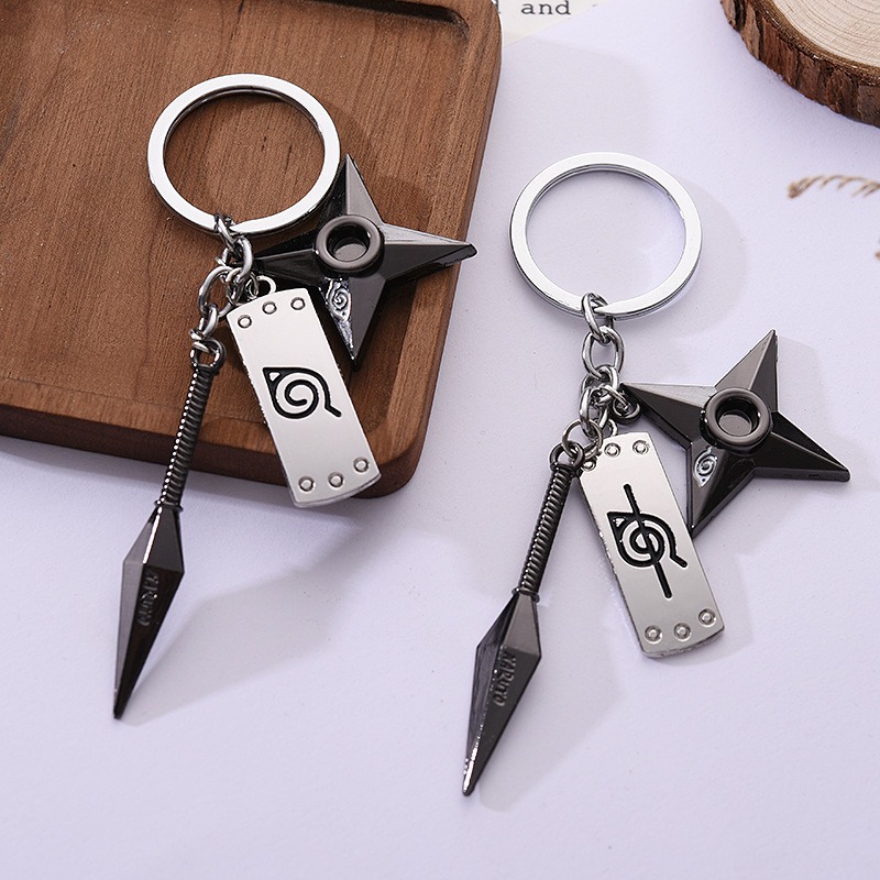Car Accessories Gifts - Bandai Anime Naruto Keychain Car Keybag