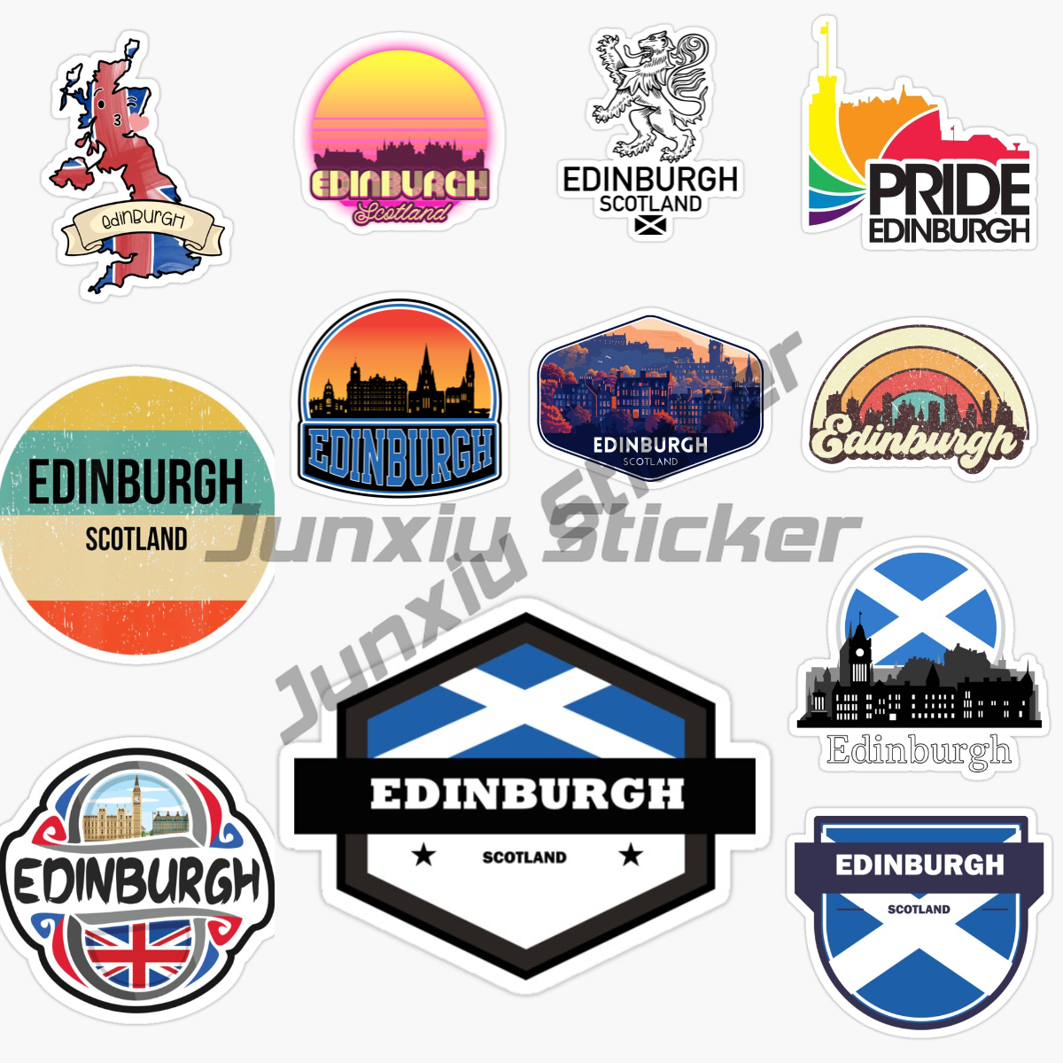 Car Accessories Edinburgh - EDINBURGH SCOTLAND Landscape Car Sticker Self