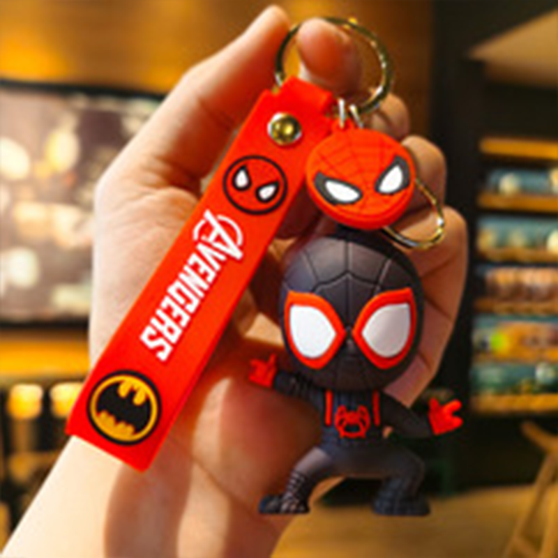Car Accessories Japan - Creative Cartoon Spider Man Doll Keychain