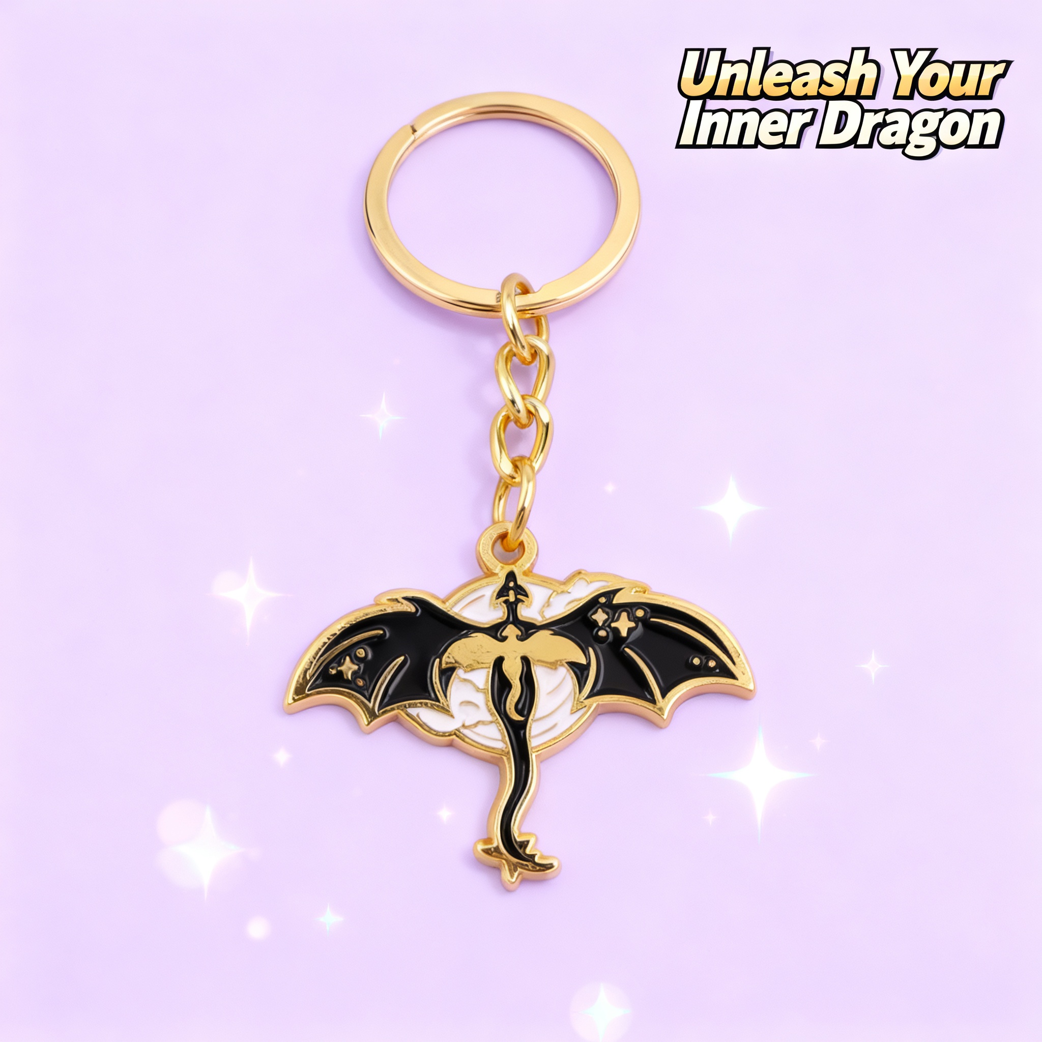 Car Accessories Japan - Retro Novel Dragon Car Keychain For