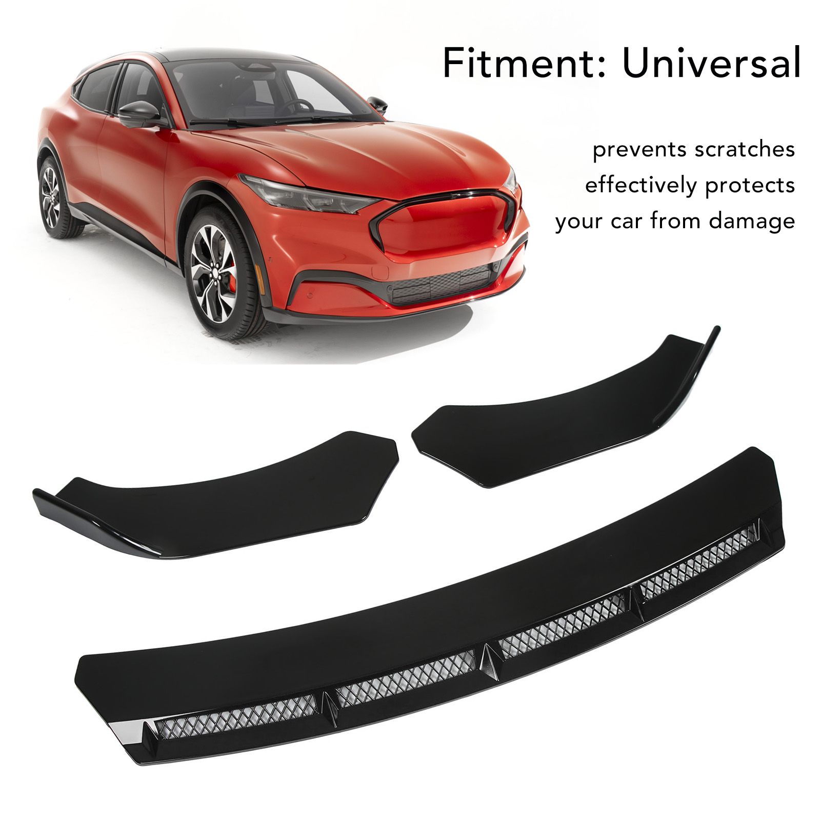 3pcs Car Front Bumper Lip Spoi - Car Accessories Lipa 리뷰 및 가격