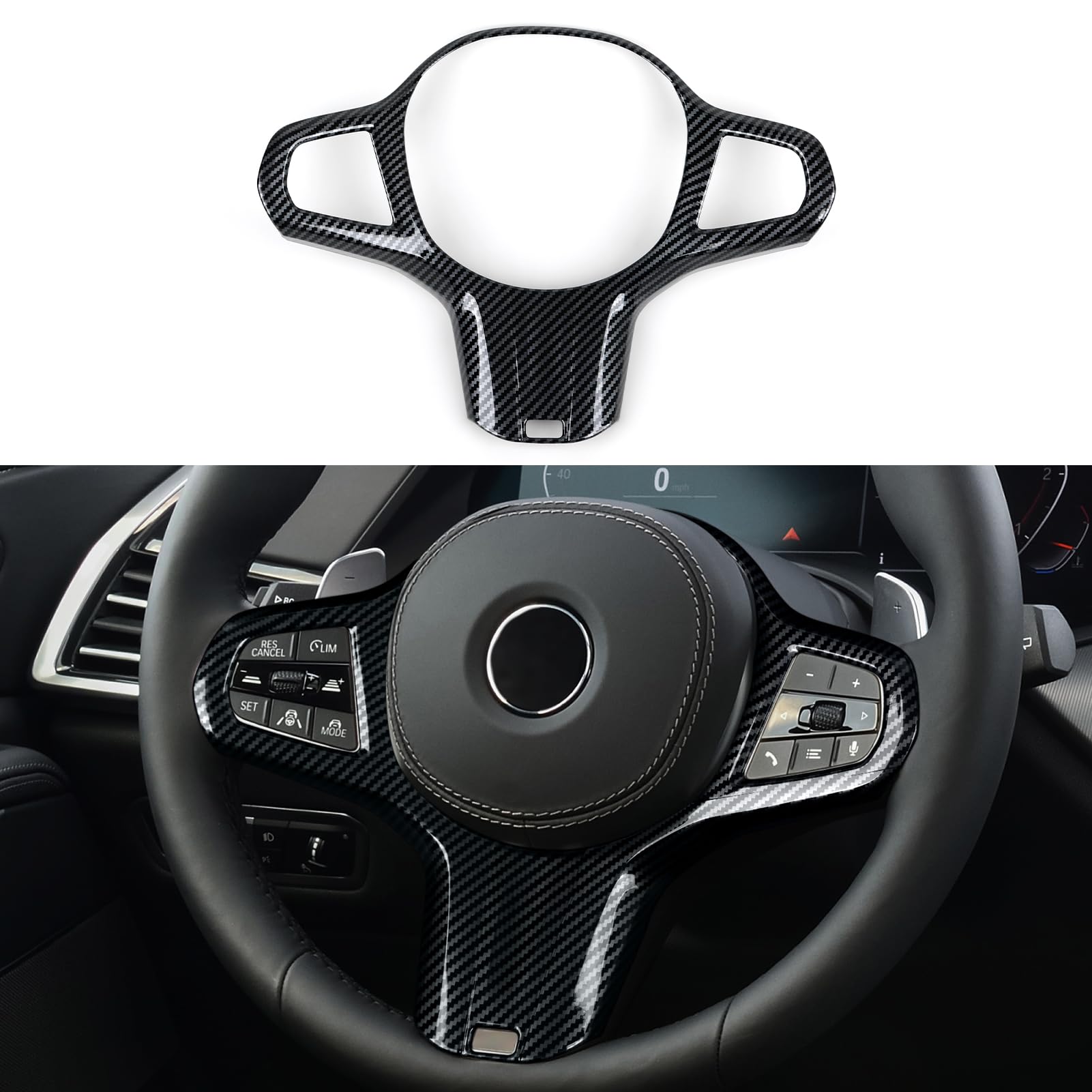 Carbon Fiber Style ABS Steerin - Steering Wheel Cover 리뷰 및 가격