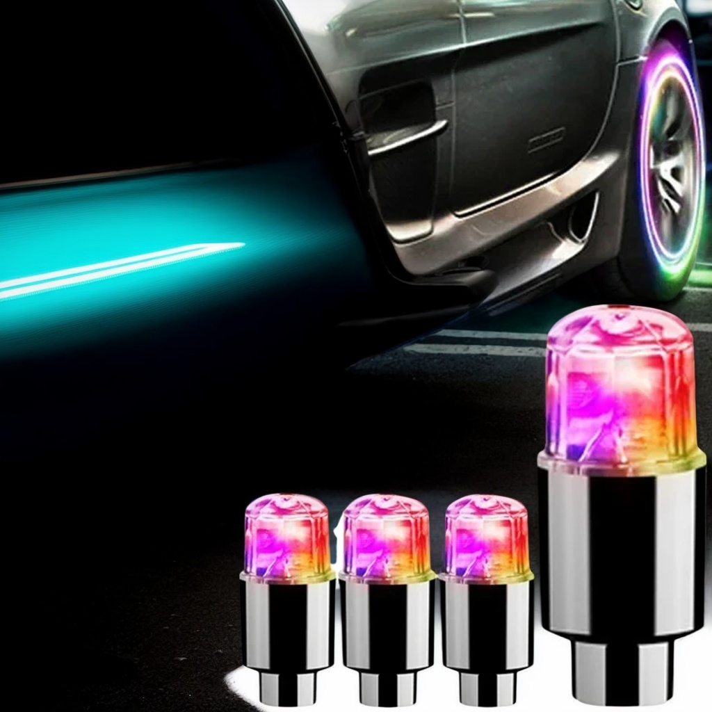 Bicycle Tire Valve Cap LED Lig - Car Accessories Light 리뷰 및 가격