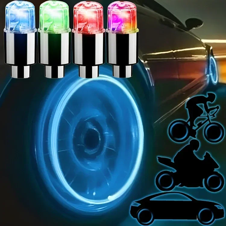 Bicycle Tire Valve Cap LED Lig - Car Accessories Light 리뷰 및 가격