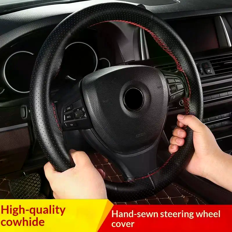 Hand Sewn Car Steering Wheel P - Steering Wheel Cover 리뷰 및 가격