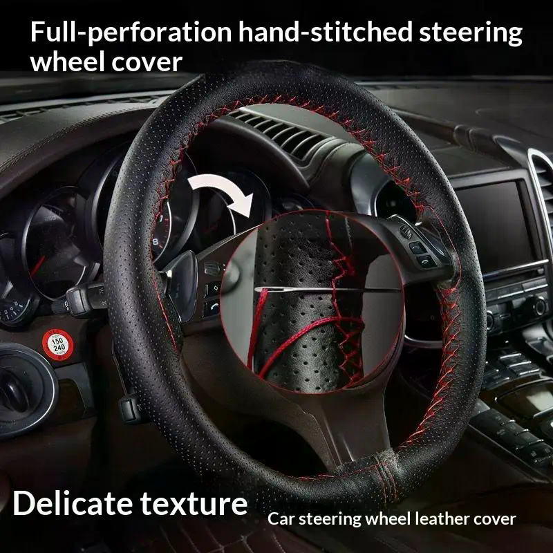 Hand Sewn Car Steering Wheel P - Steering Wheel Cover 리뷰 및 가격