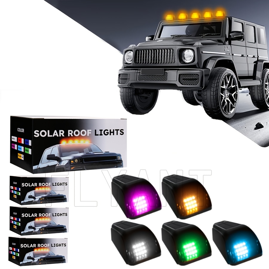 Portable Solar LED Smoke Roof  - Car Accessories Light 리뷰 및 가격