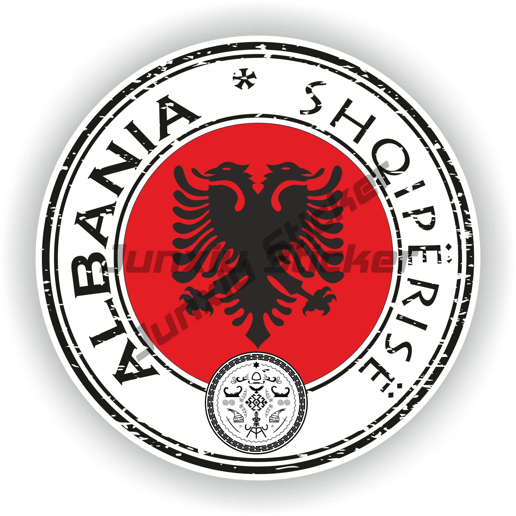 Albanian Flag Map Eagle Car St - Car Accessories Lebanon 리뷰 및 가격