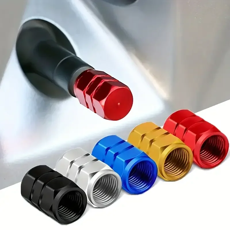 4Pcs Aluminum Tire Valve Caps  - Steering Wheel Cover 리뷰 및 가격