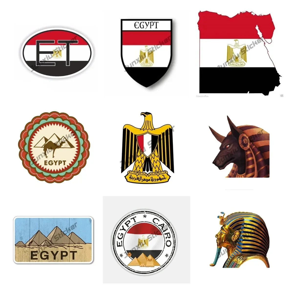 Egypt Flag Decal Sticker Egypt - Car Accessories Egypt 리뷰 및 가격