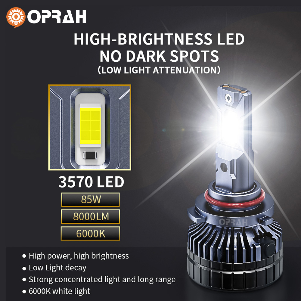 Oprah 2pcs 170W Headlight Bulb - Car Accessories Light 리뷰 및 가격