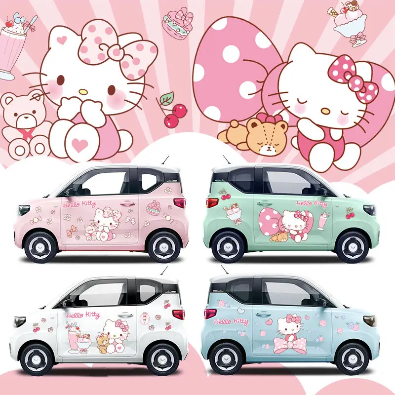 Hello Kitty Car Sticker Cover  - Car Accessories Japan 리뷰 및 가격