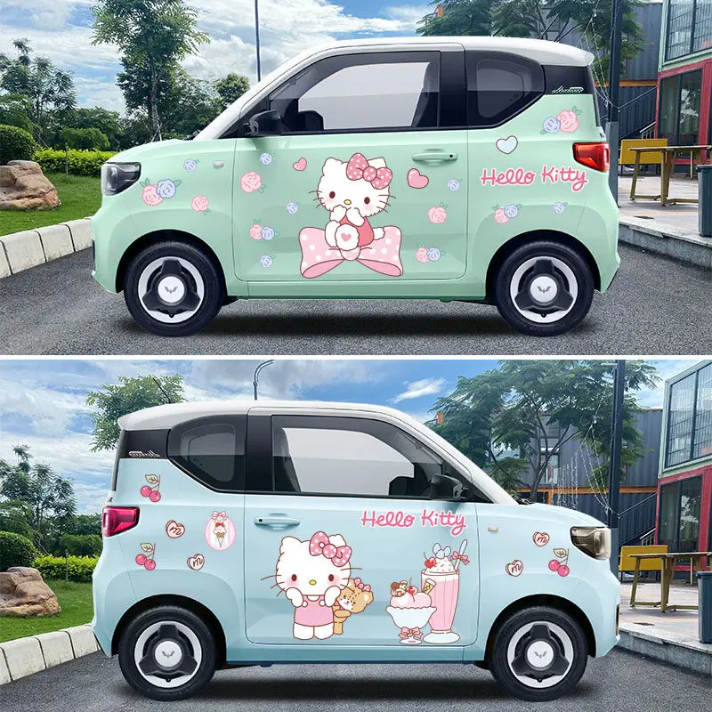 Hello Kitty Car Sticker Cover  - Car Accessories Japan 리뷰 및 가격