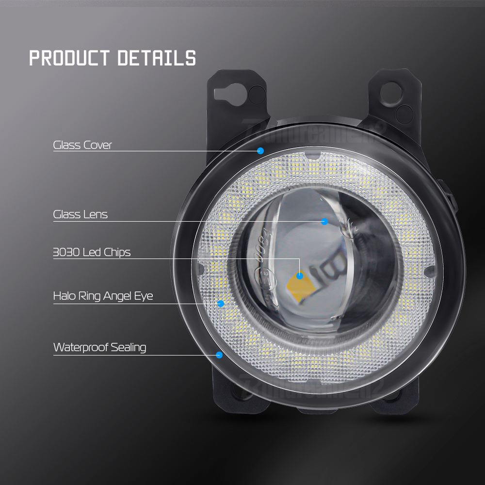 2 X Car Angel Eye Fog Light LE - Car Accessories Xcent 리뷰 및 가격