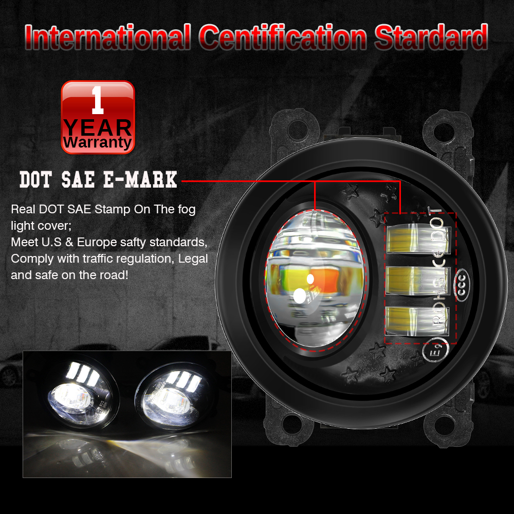 2 X 30W LED Lens Fog Light Ass - Car Accessories Xcent 리뷰 및 가격