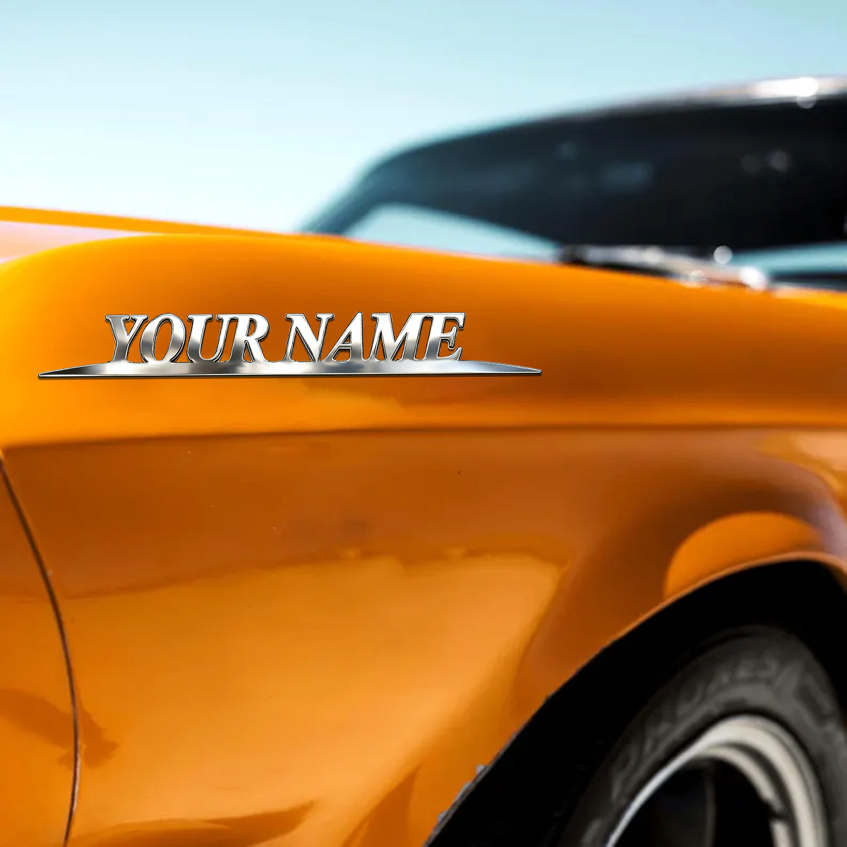 Metal Trendy YOUR NAME Sticker - Car Accessories Gifts 리뷰 및 가격