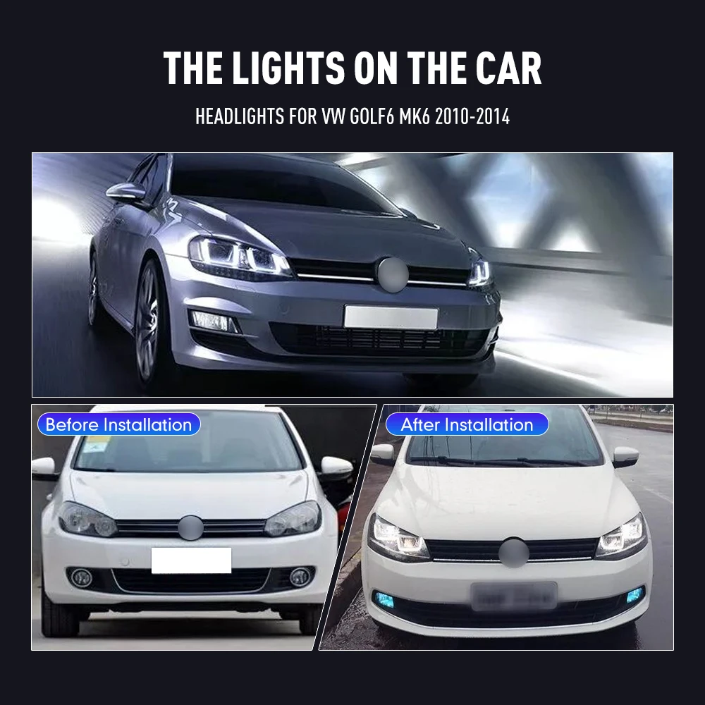 2PCs Car Styling Head Lamp for - Car Accessories Light 리뷰 및 가격