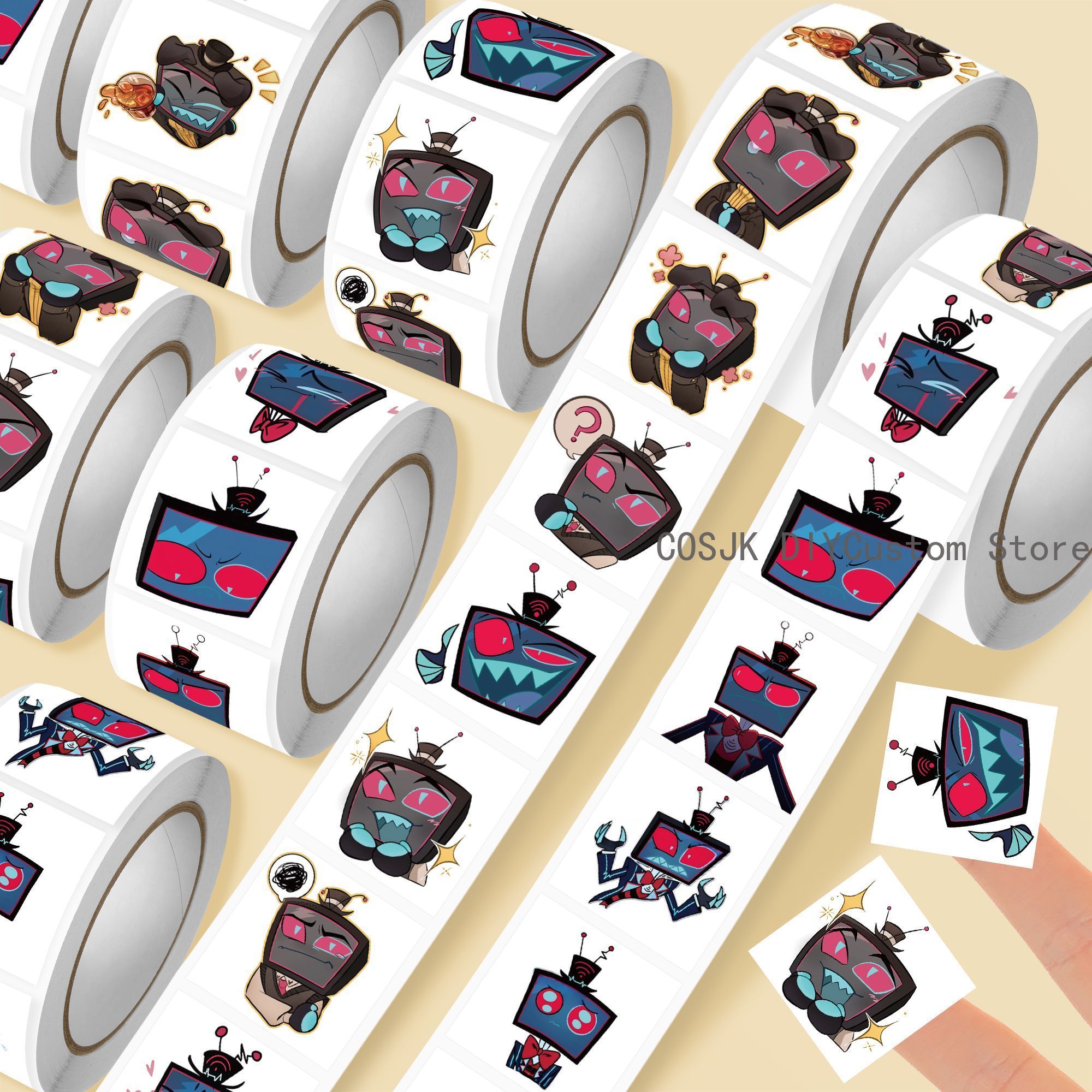 500Pc/Roll Anime Vox Q Version - Car Accessories Gifts 리뷰 및 가격