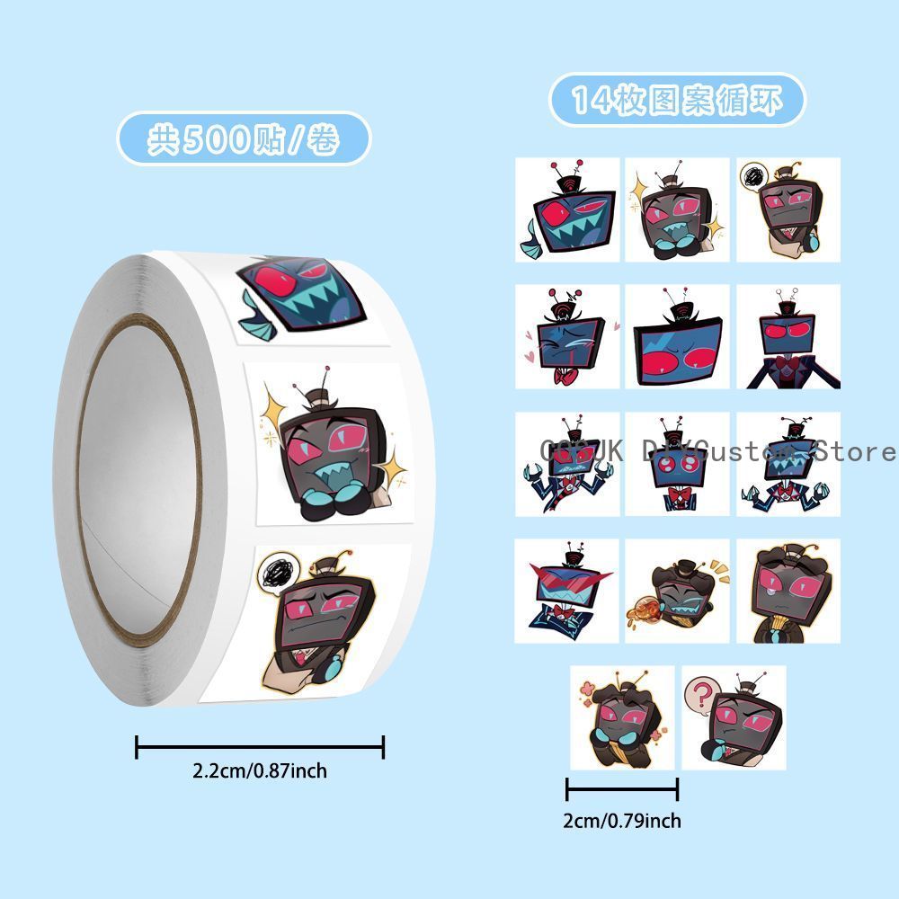 500Pc/Roll Anime Vox Q Version - Car Accessories Gifts 리뷰 및 가격