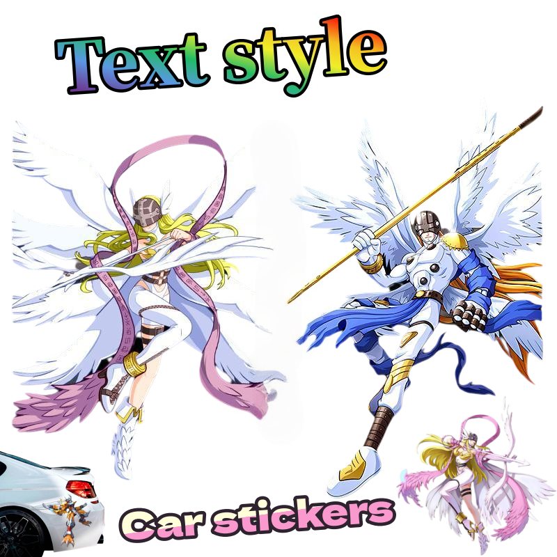 Digimon Car Sticker Cute Fashi - Car Accessories Japan 리뷰 및 가격