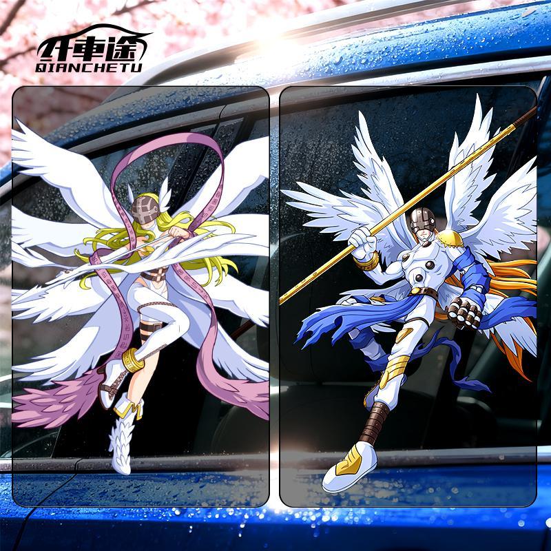 Digimon Car Sticker Cute Fashi - Car Accessories Japan 리뷰 및 가격
