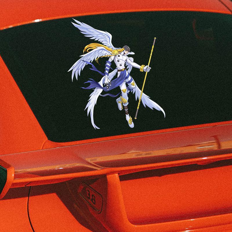 Digimon Car Sticker Cute Fashi - Car Accessories Japan 리뷰 및 가격