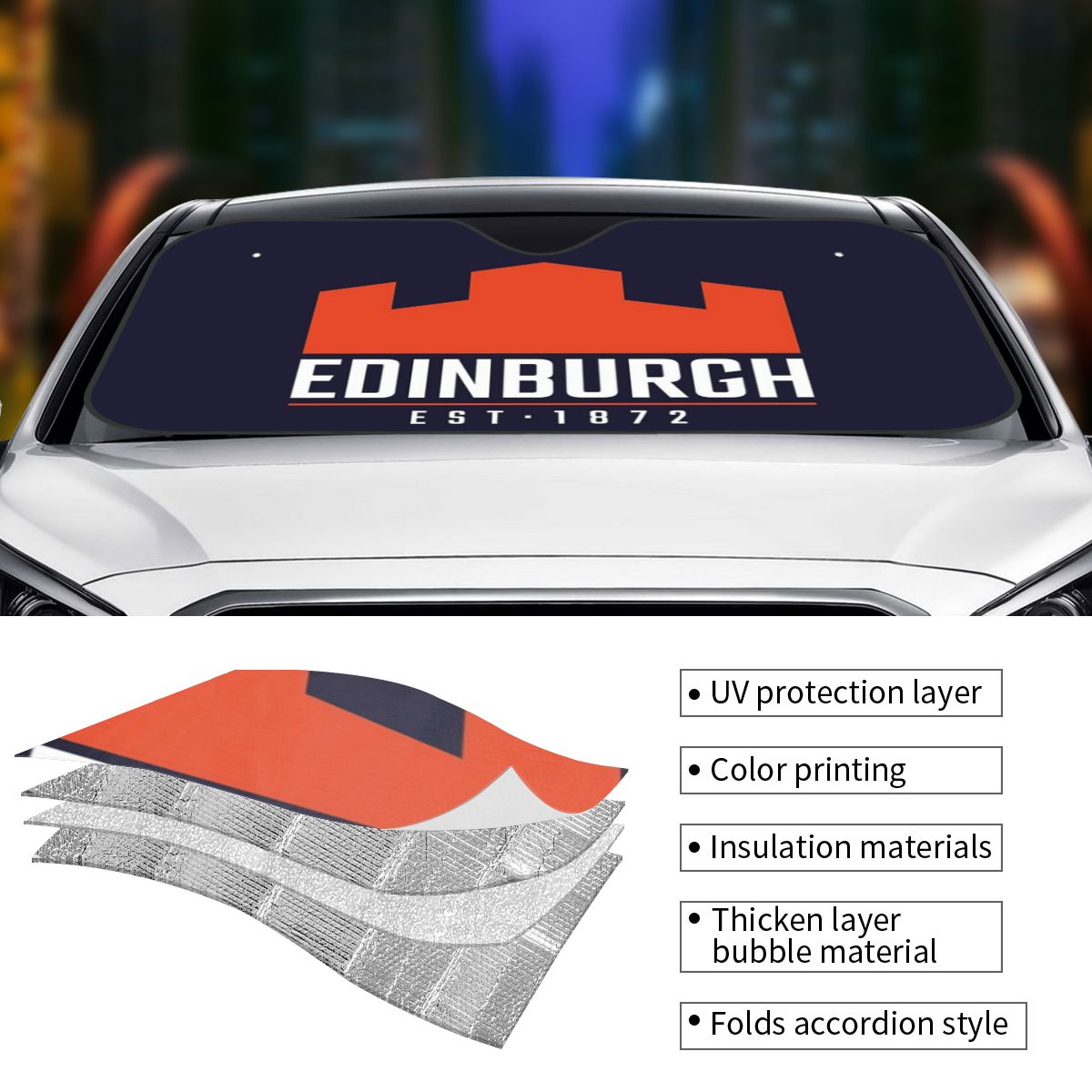 The Edinburgh Rugby Logo 2 Sun - Car Accessories Edinburgh 리뷰 및 가격