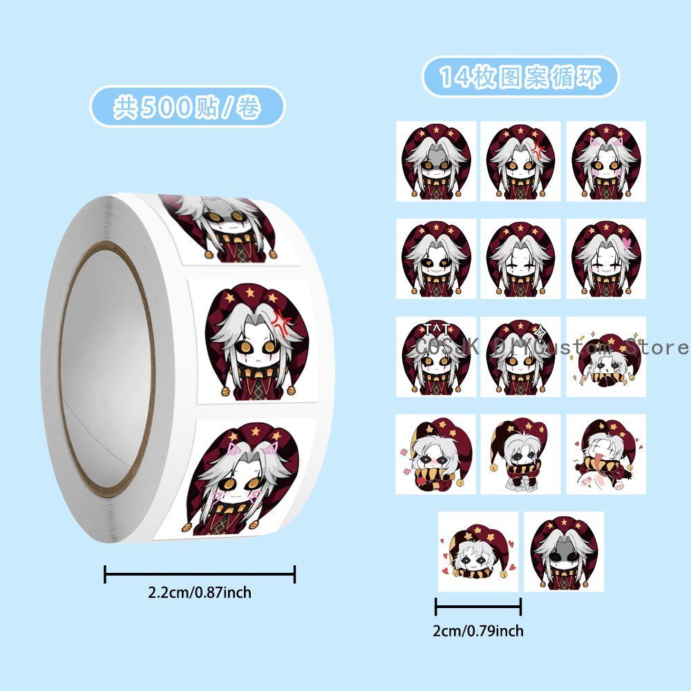 500Pc/Roll Anime Pierrot The F - Car Accessories Gifts 리뷰 및 가격