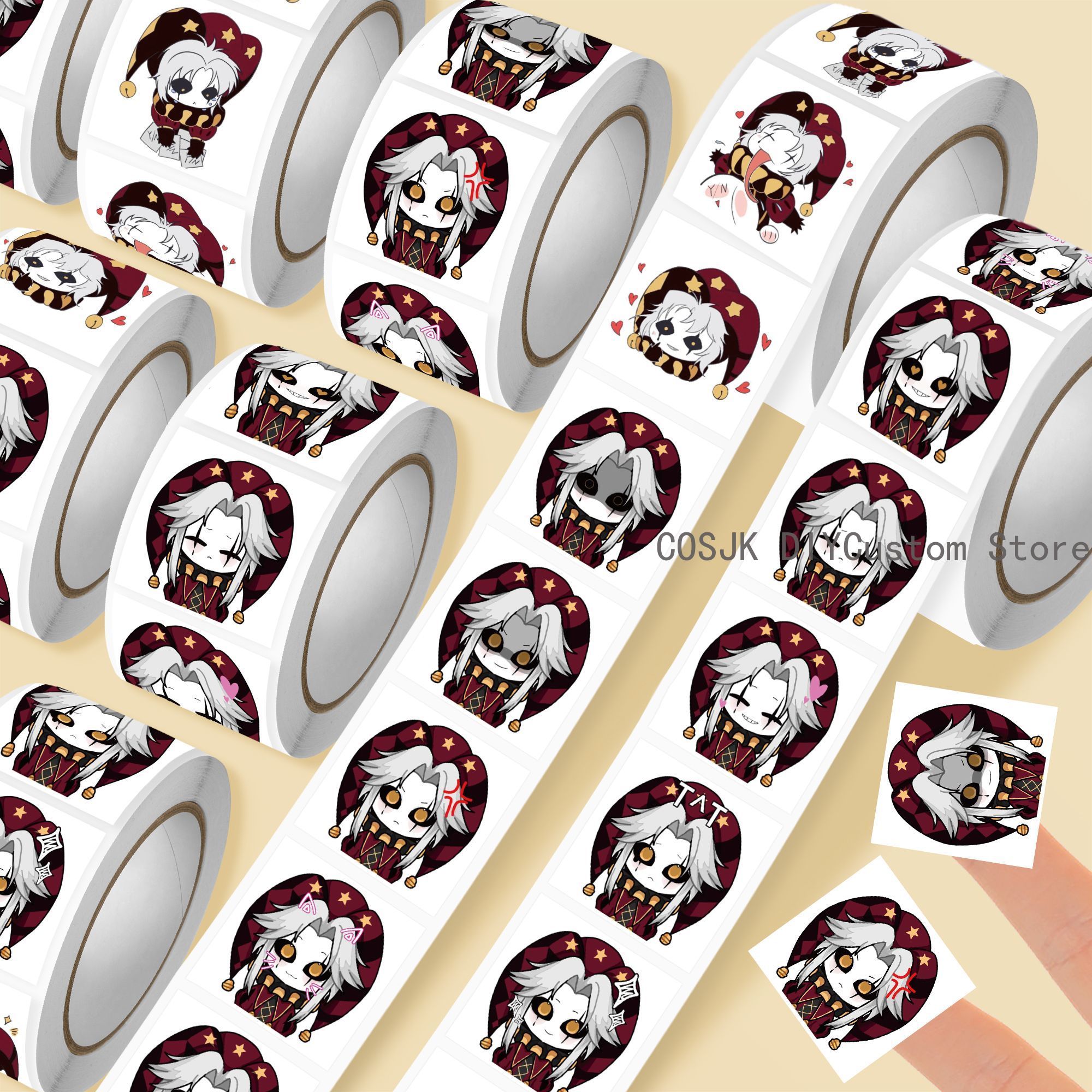 500Pc/Roll Anime Pierrot The F - Car Accessories Gifts 리뷰 및 가격