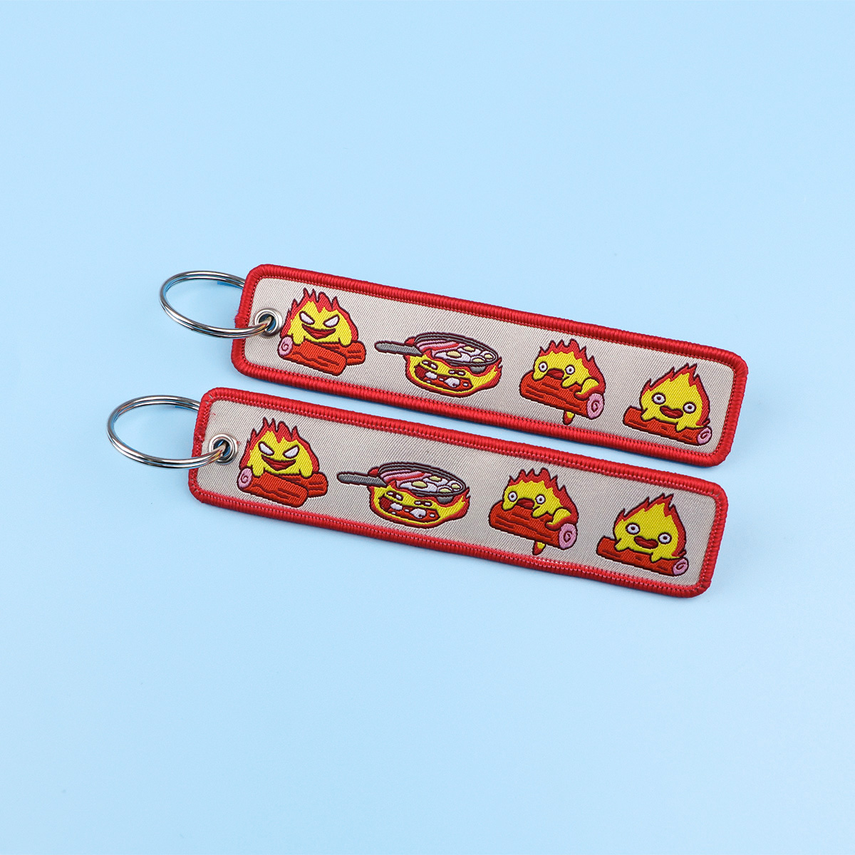 Anime Fire Embroidery Key Fobs - Car Accessories Japan 리뷰 및 가격