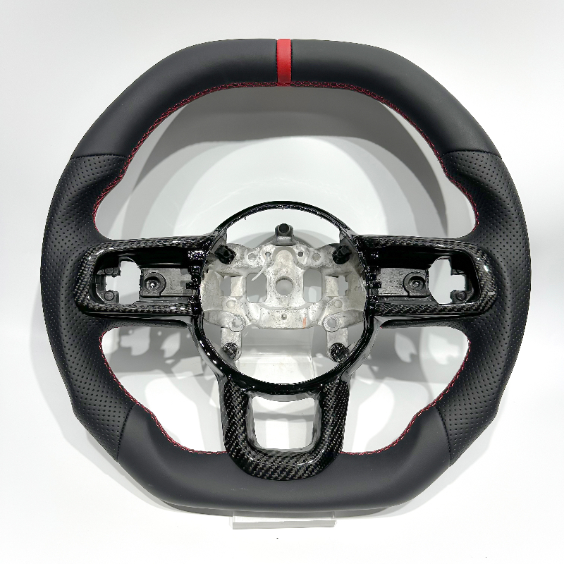 Black Carbon Fiber Trim Cover  - Steering Wheel Cover 리뷰 및 가격