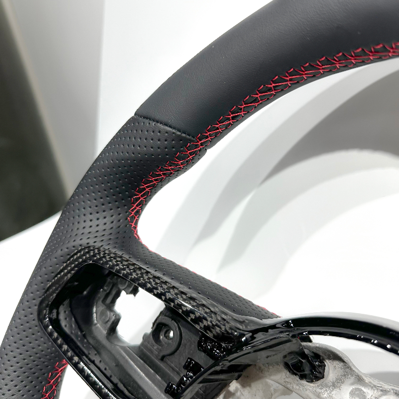 Black Carbon Fiber Trim Cover  - Steering Wheel Cover 리뷰 및 가격