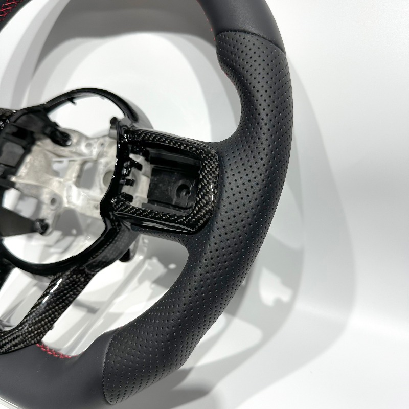Black Carbon Fiber Trim Cover  - Steering Wheel Cover 리뷰 및 가격