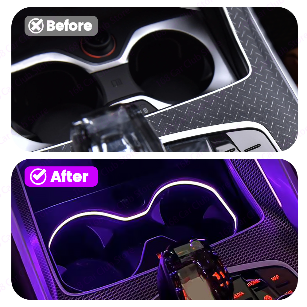 LED 11 Colour Cup Holder Light - Car Accessories Light 리뷰 및 가격