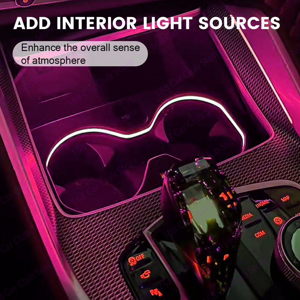 LED 11 Colour Cup Holder Light - Car Accessories Light 리뷰 및 가격