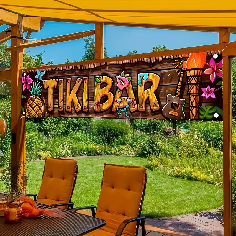Tiki Bar Banner Tropical Hawai - Car Accessories Nearby 리뷰 및 가격