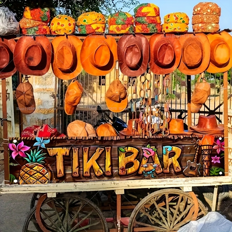Tiki Bar Banner Tropical Hawai - Car Accessories Nearby 리뷰 및 가격