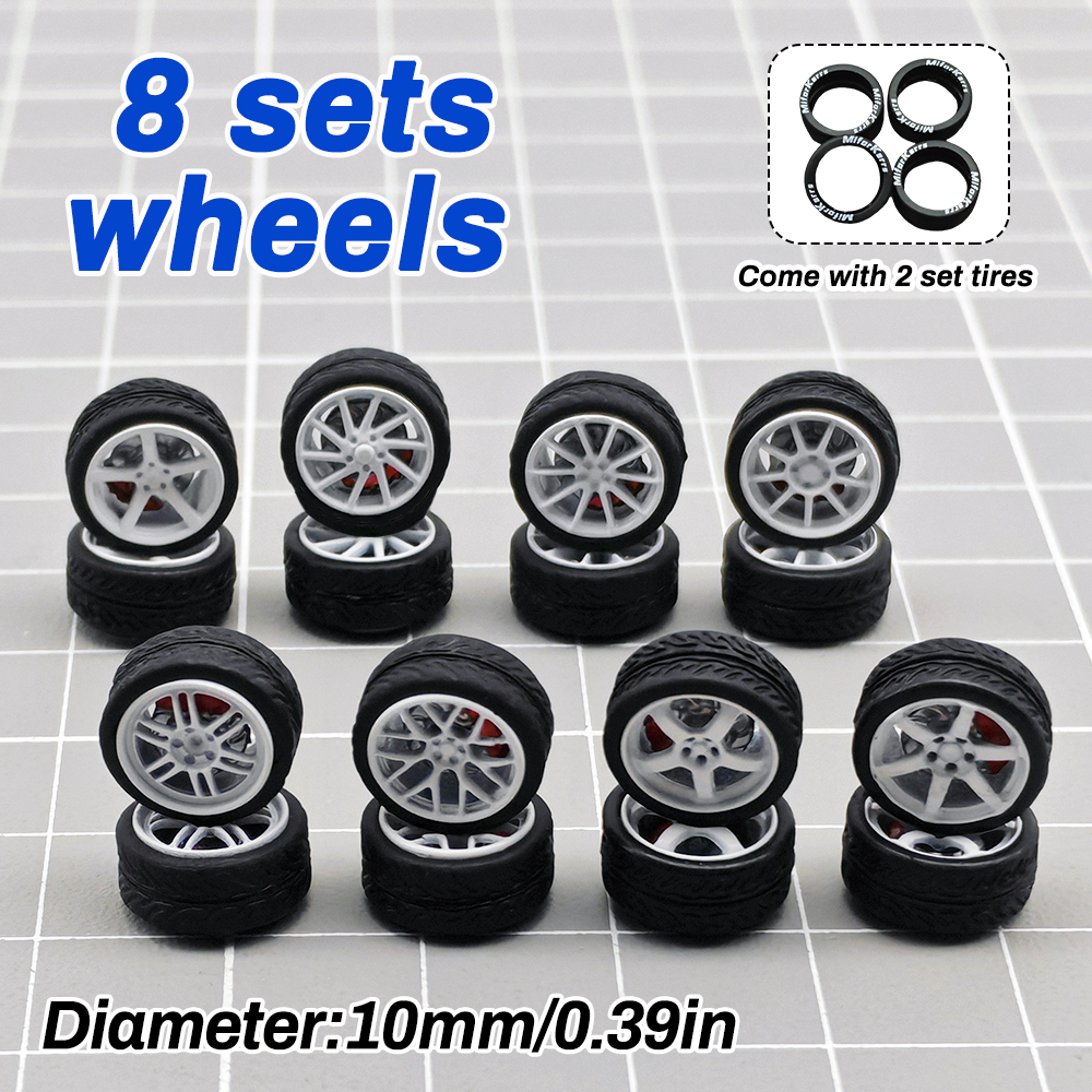 1/64 Model Car Wheels Tires 8  - Car Accessories Gifts 리뷰 및 가격