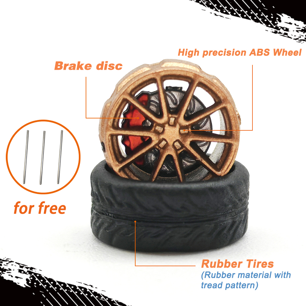 1/64 Model Car Wheels Tires 8  - Car Accessories Gifts 리뷰 및 가격