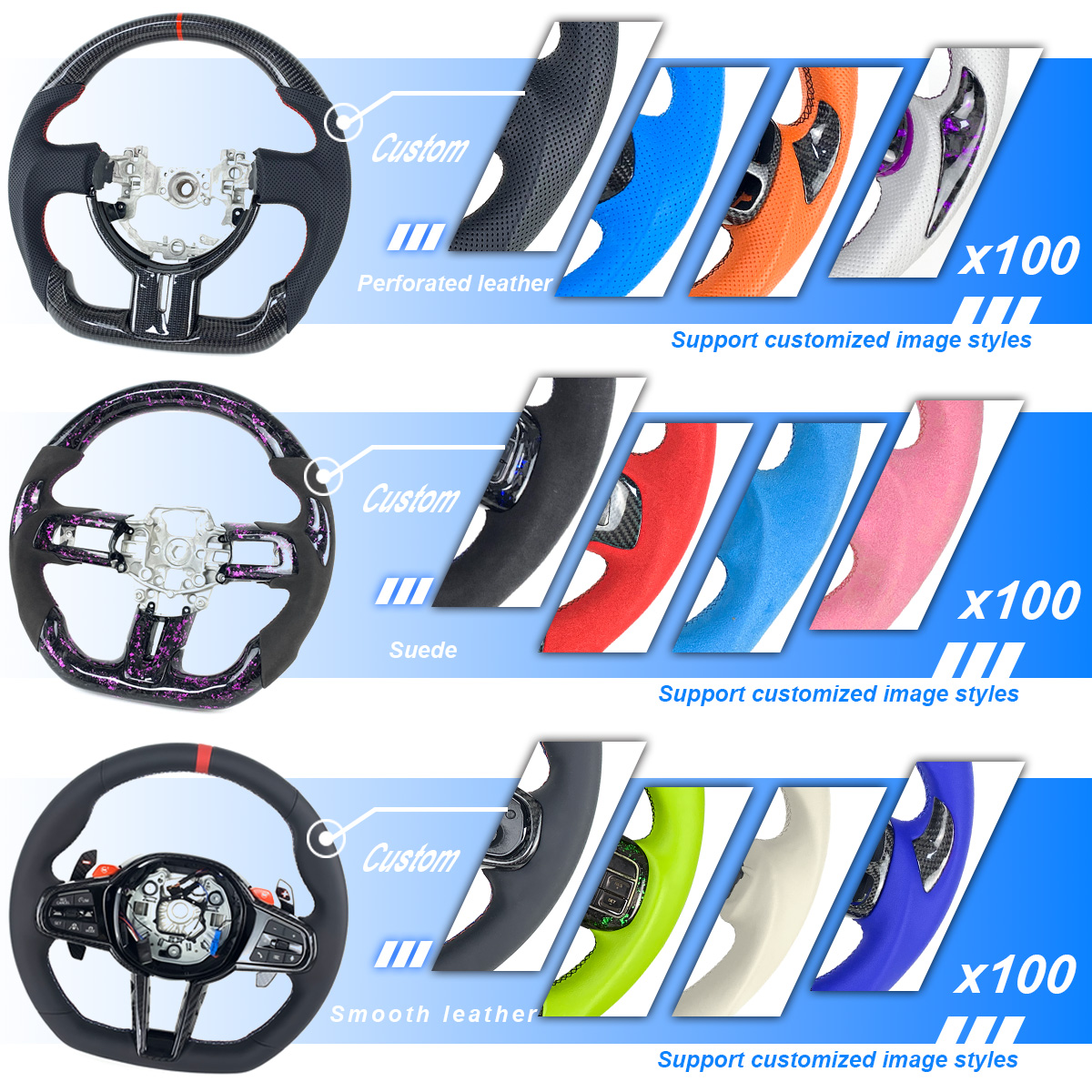 Custom Car Interior LED Carbon - Steering Wheel Cover 리뷰 및 가격