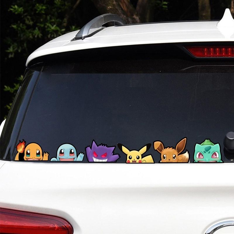 Pokémon car window sticker, Po - Car Accessories Gifts 리뷰 및 가격