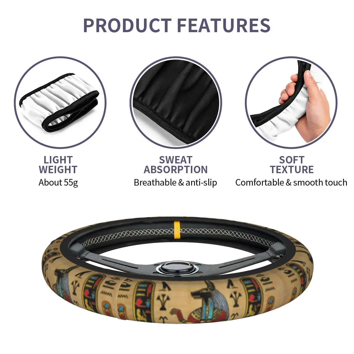 37-38 Car Steering Wheel Cover - Car Accessories Egypt 리뷰 및 가격