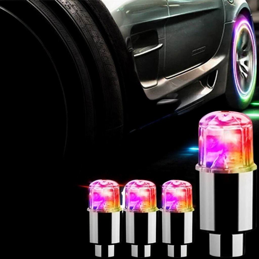 Bicycle Tire Valve Cap LED Lig - Car Accessories Light 리뷰 및 가격