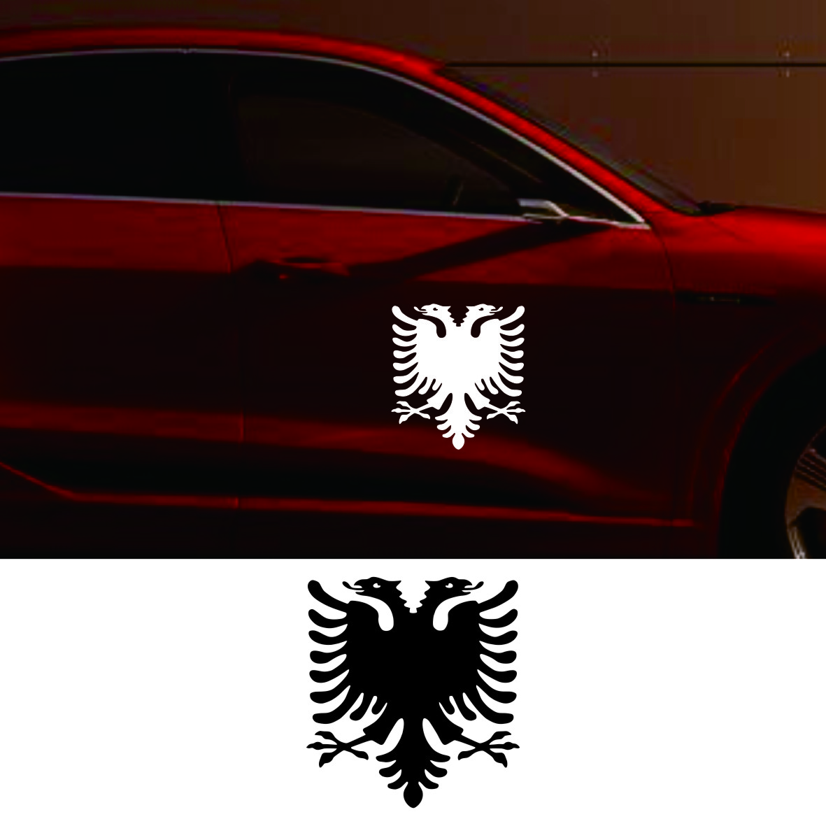 Vinyl Decal Albanian Double He - Car Accessories Lebanon 리뷰 및 가격
