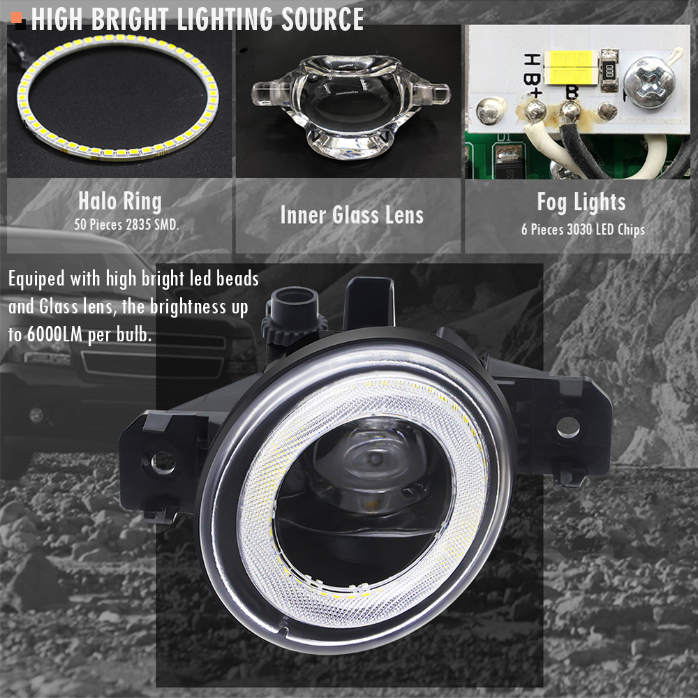 2 X Adjustable Car LED Fog Lig - Car Accessories Xcent 리뷰 및 가격
