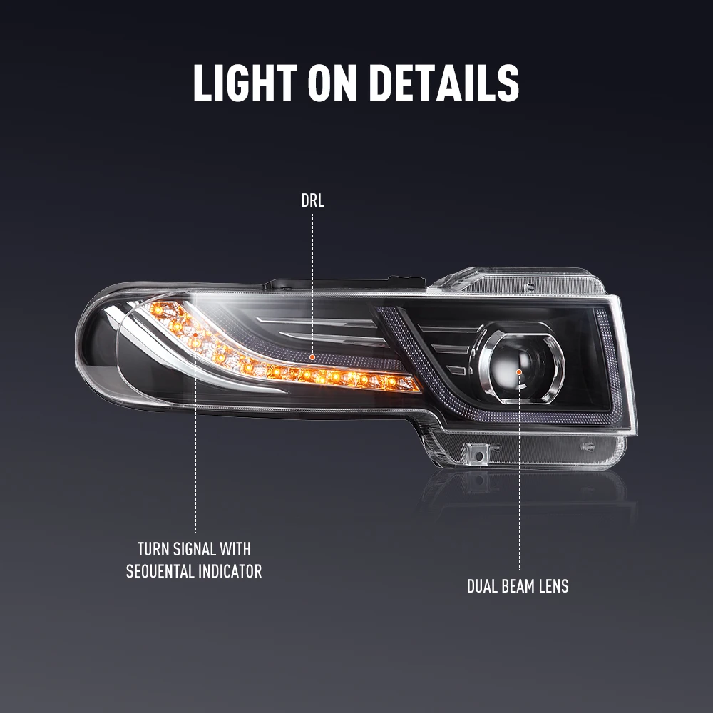 2PCs Car Styling Head Lamp for - Car Accessories Light 리뷰 및 가격