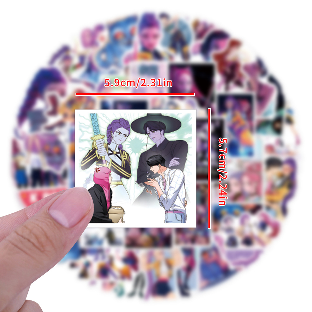55/110pcs K-Pop Anime cartoon  - Car Accessories Gifts 리뷰 및 가격