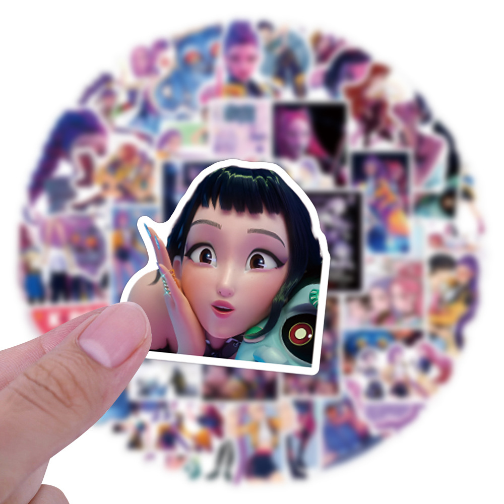 55/110pcs K-Pop Anime cartoon  - Car Accessories Gifts 리뷰 및 가격