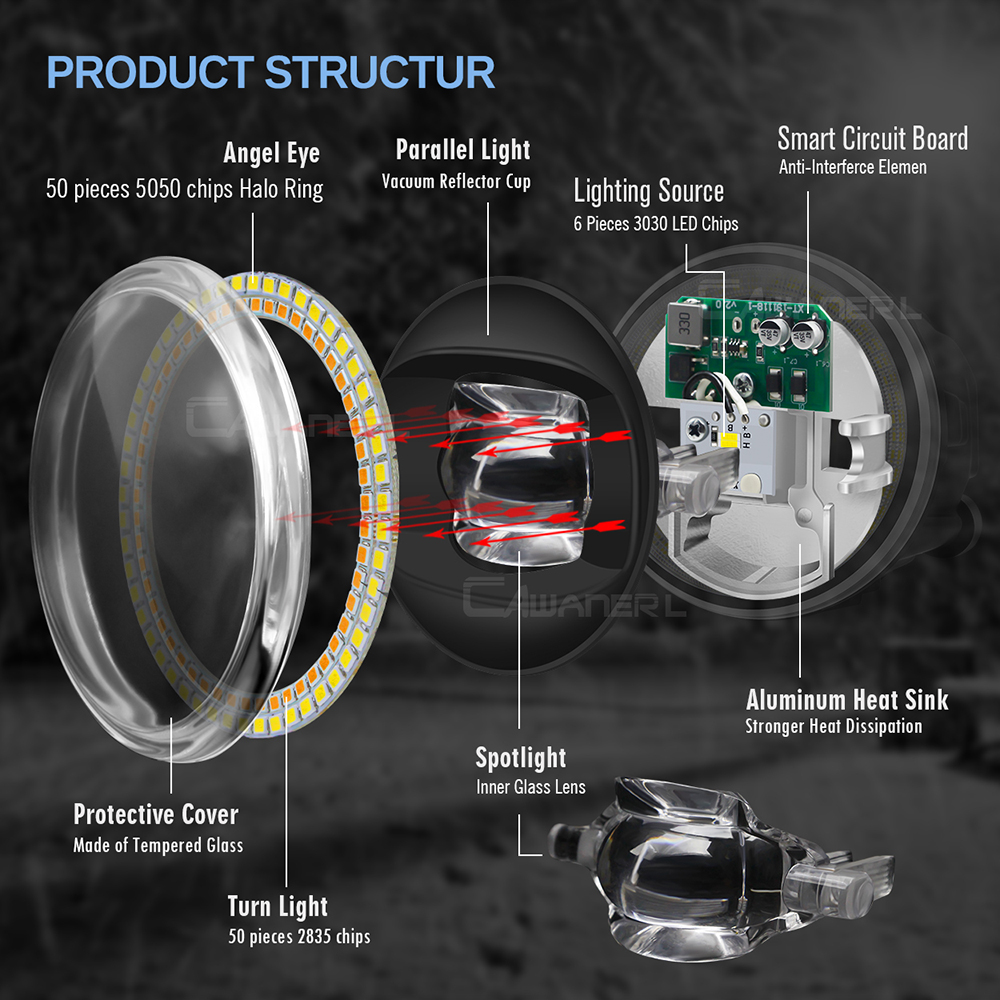 2 X 30W Car Angel Eye Fog Ligh - Car Accessories Xcent 리뷰 및 가격
